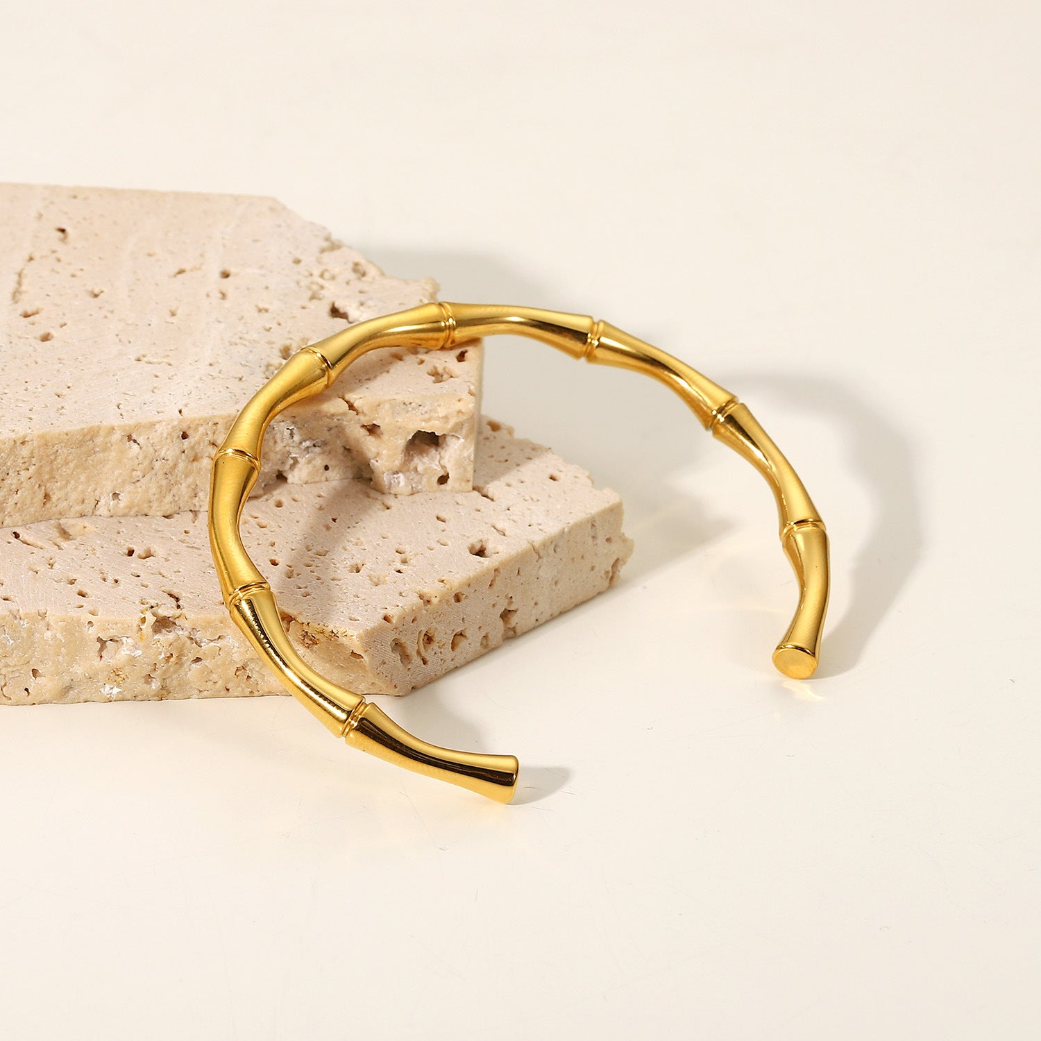 Bamboo linked bangle