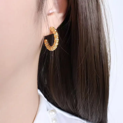 Zimer Twisted Hoops