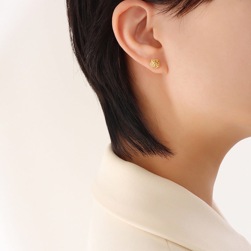 Rose Ear Studs