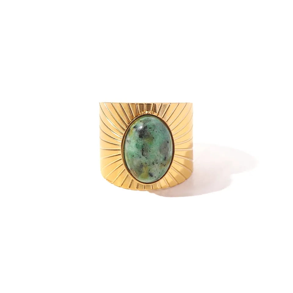African Turquoise Ring