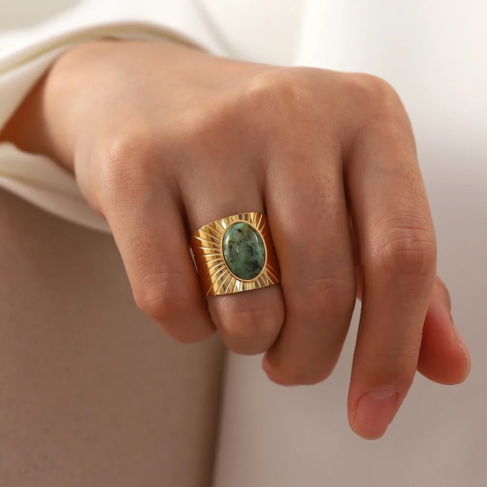 African Turquoise Ring