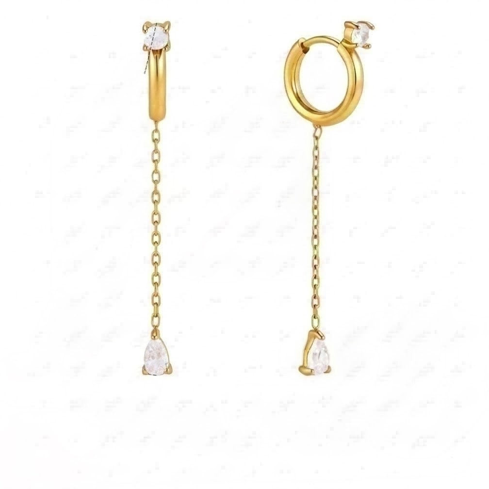 Ashley Chain Drop Hoops
