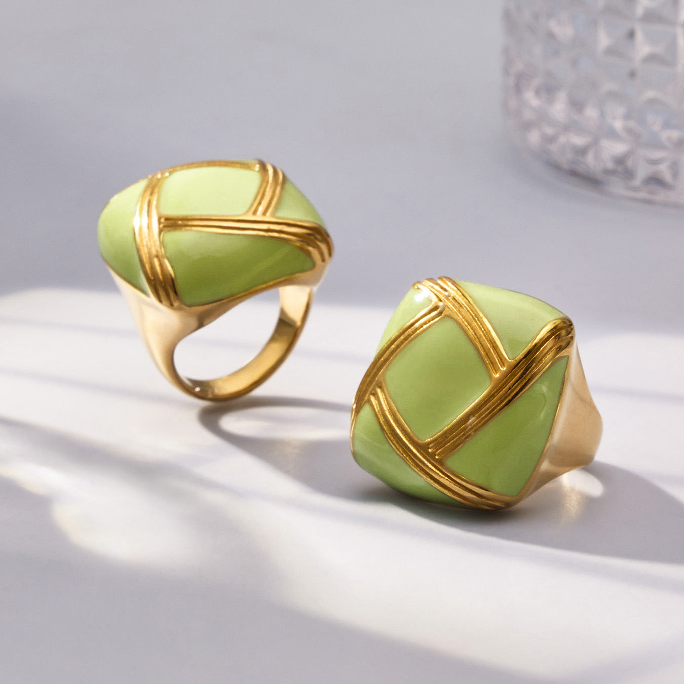 Pistachio Lattice Ring