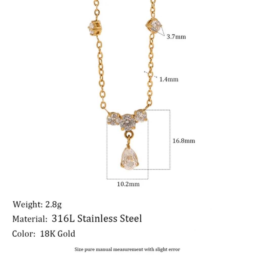 Ophelia's tear Necklace