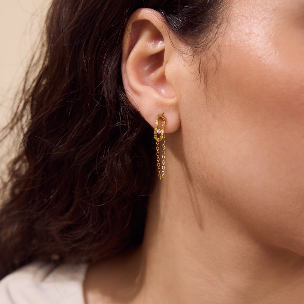 Orbit Chain Earrings