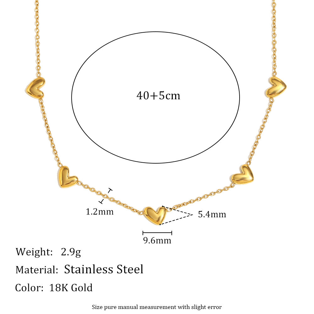 Mini Hearts Necklace