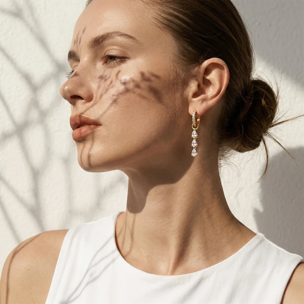 Axis Huggie Earrings