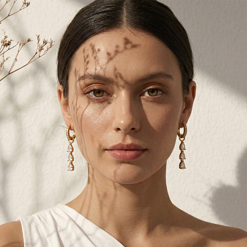 Axis Huggie Earrings