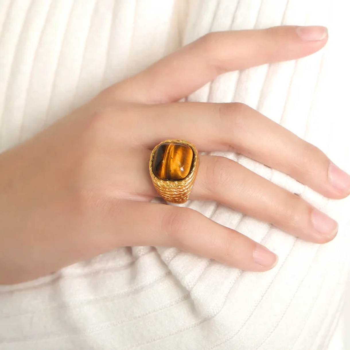 Tiger's Eye Ring