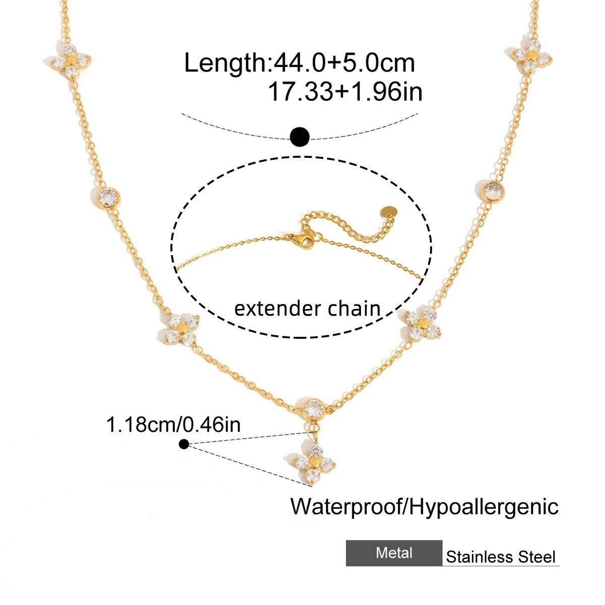 Diamond Clover Necklace