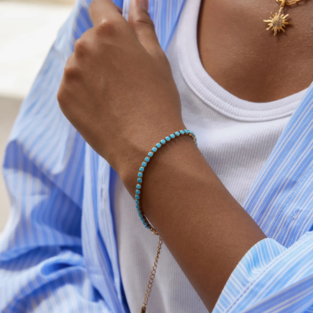 Turquoise Tennis Bracelet