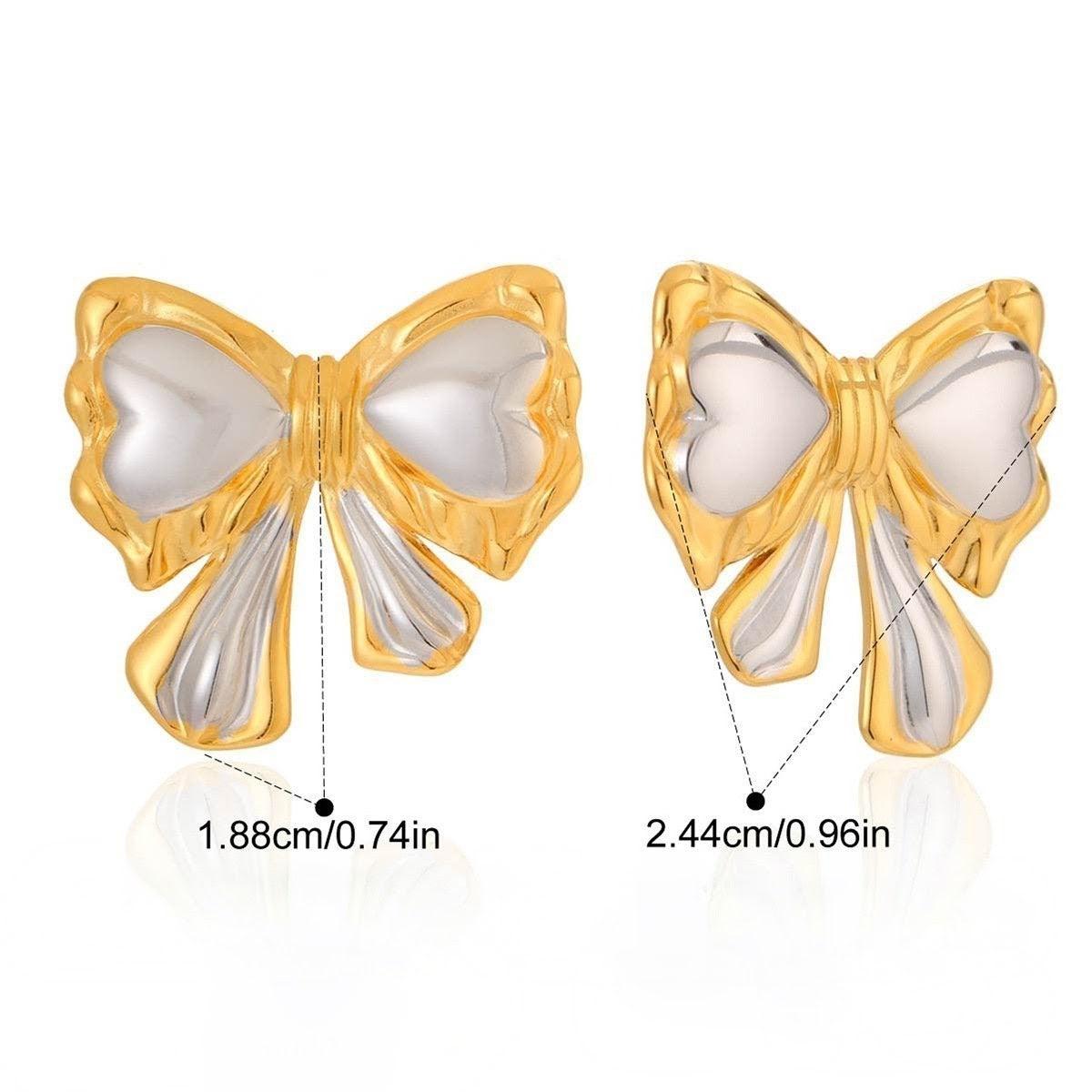 Silver Bow Studs