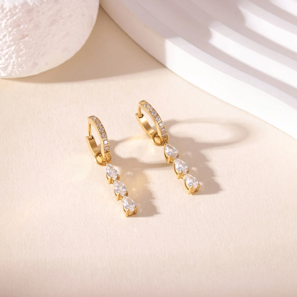 Axis Huggie Earrings