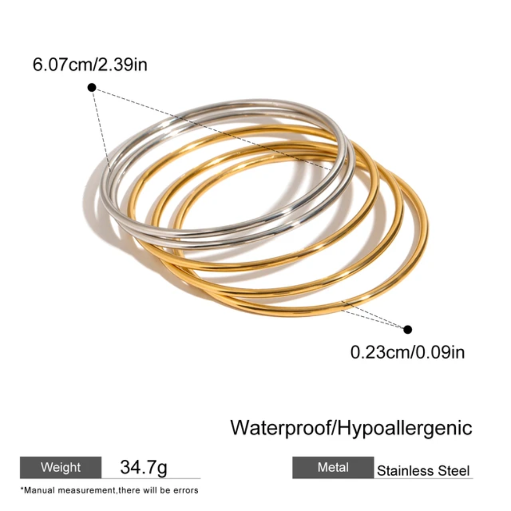 Gilded Bangles