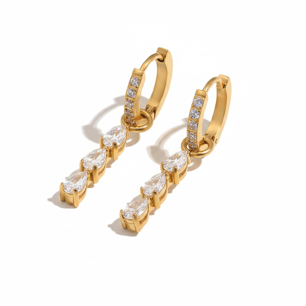 Axis Huggie Earrings