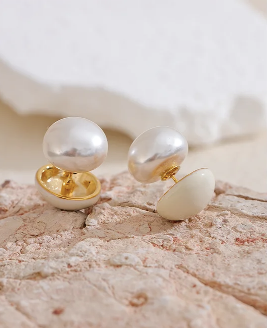 Duo Pearl Studs