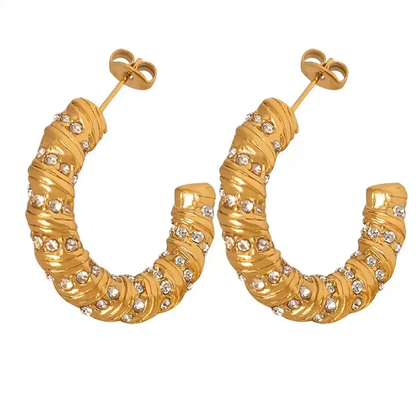 Zimer Twisted Hoops