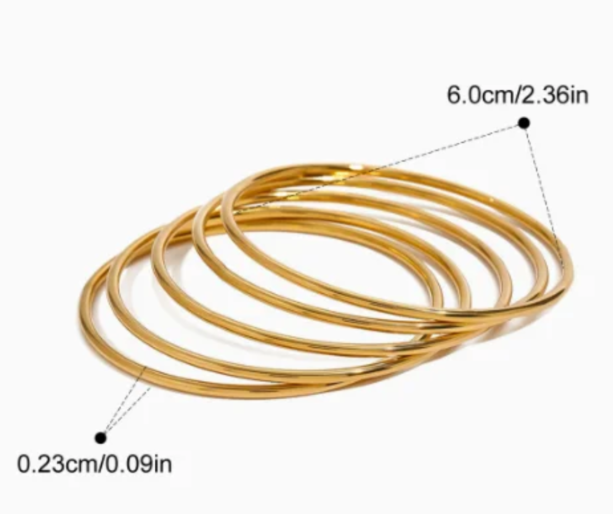 Gilded Bangles