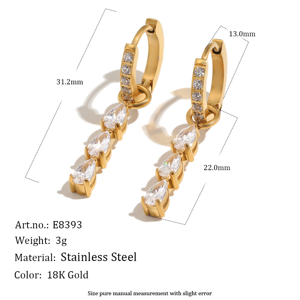 Axis Huggie Earrings