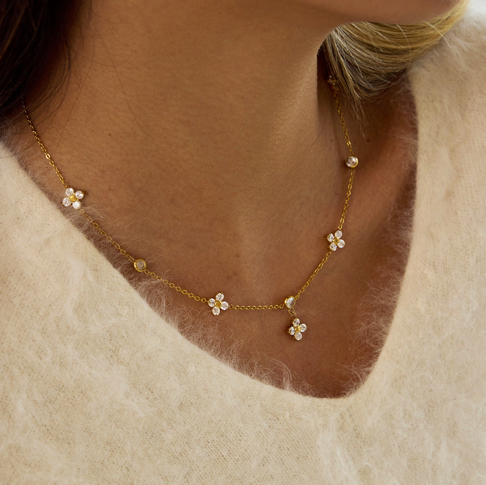 Diamond Clover Necklace