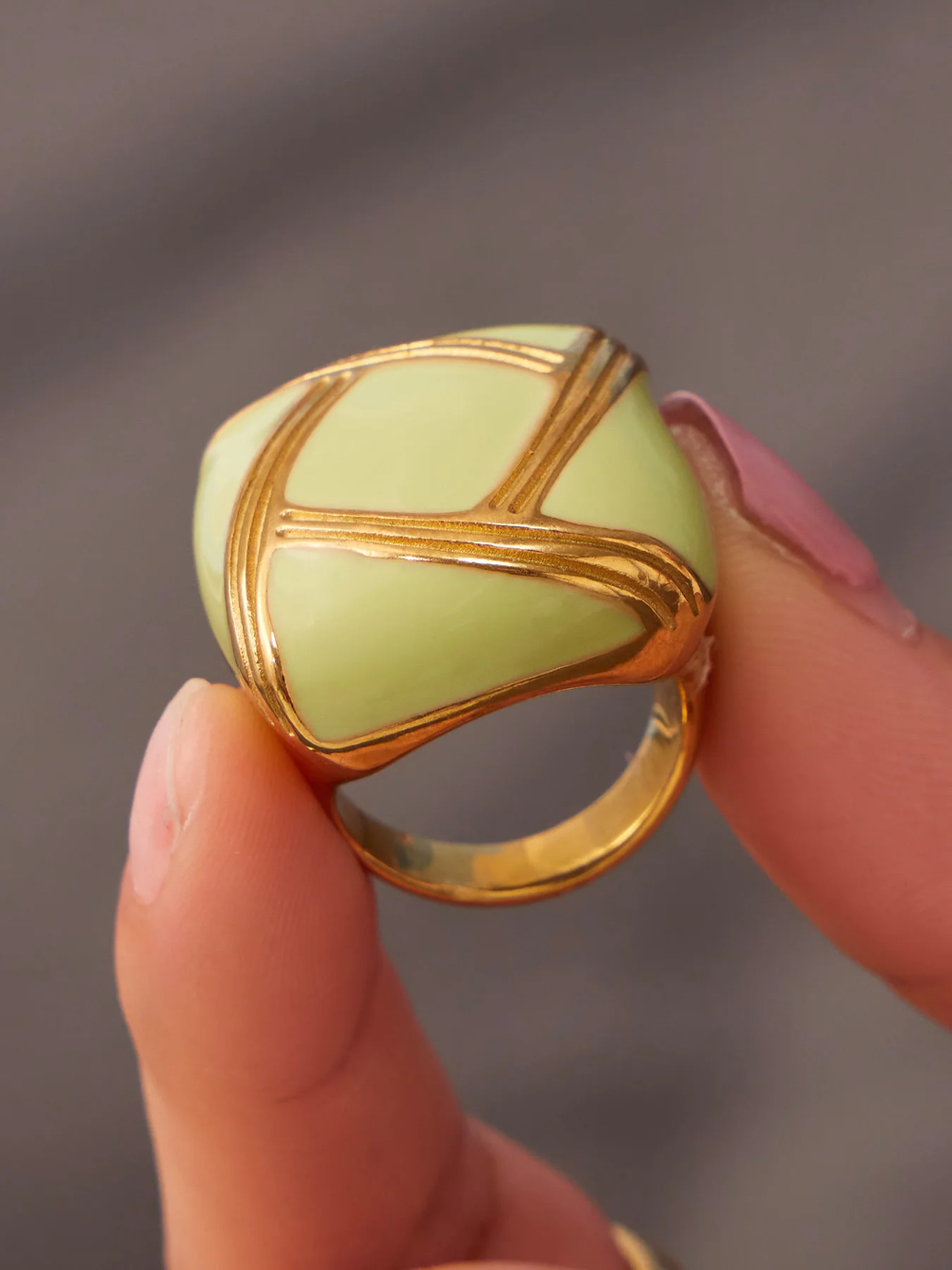 Pistachio Lattice Ring