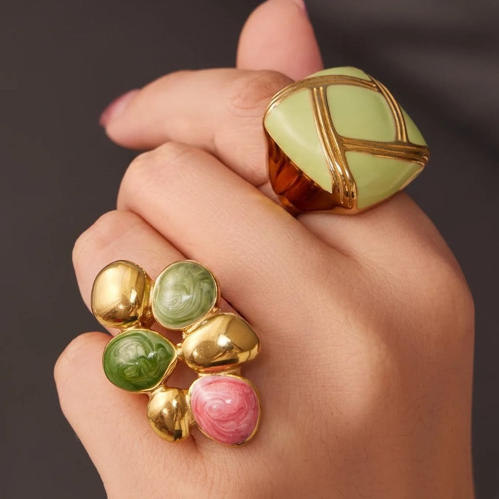 Pistachio Lattice Ring
