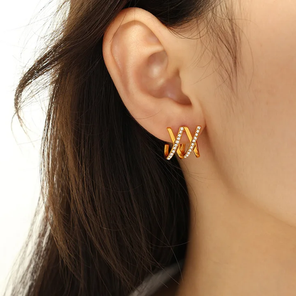 Criss-Cross Earrings