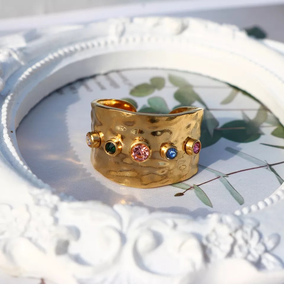 Bague zirconia ring