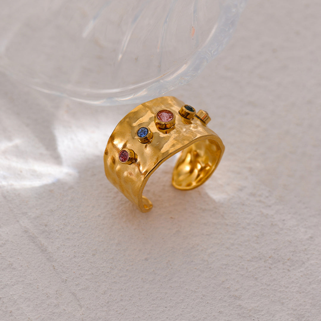 Bague zirconia ring