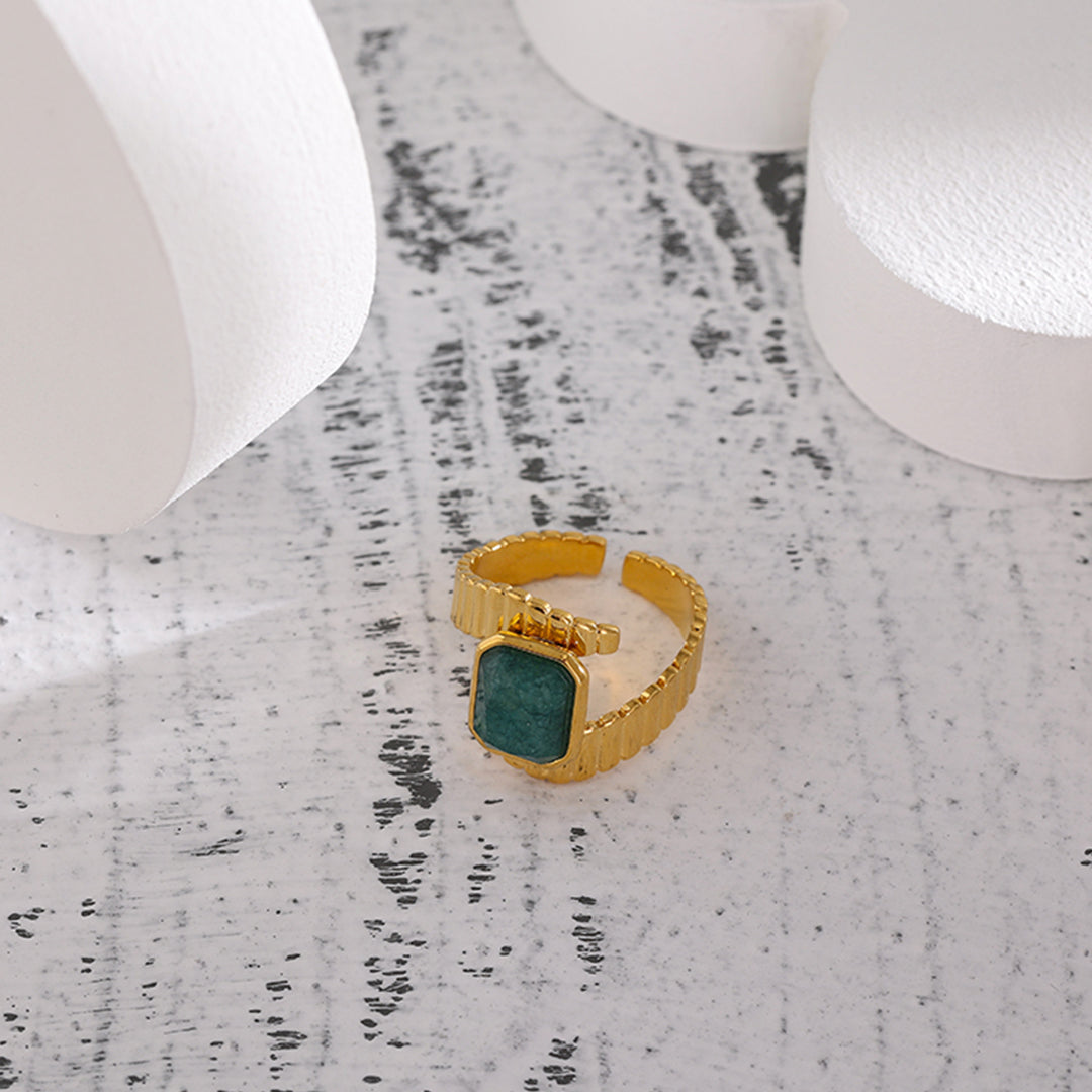 Blue Apatite Ring