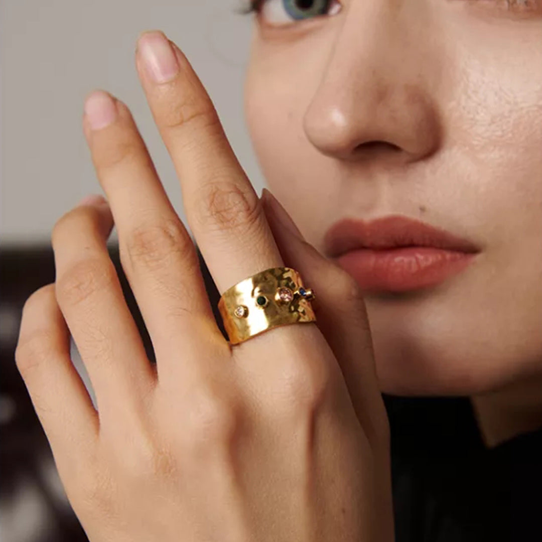 Bague zirconia ring