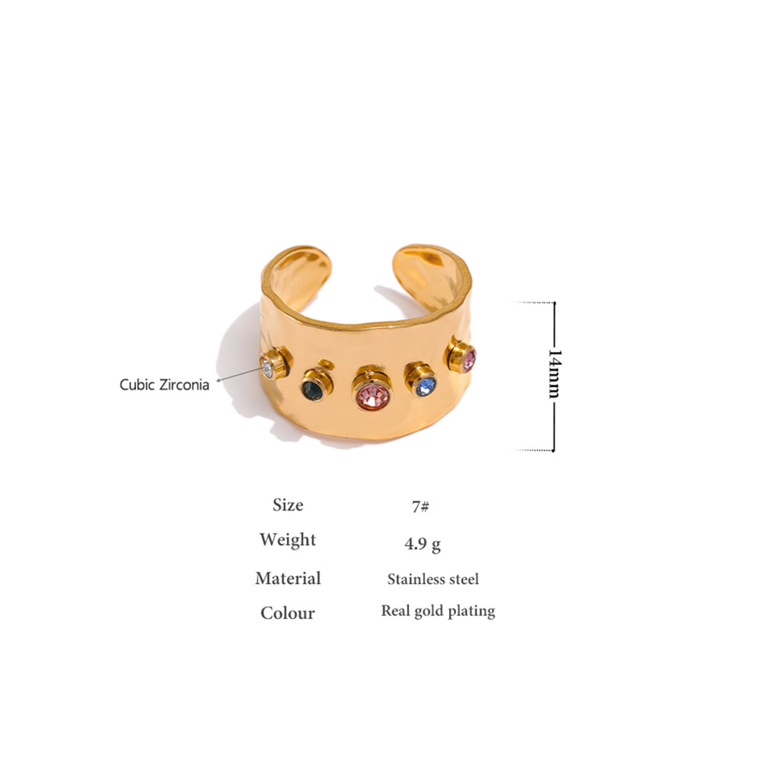 Bague zirconia ring