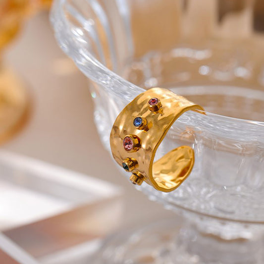 Bague zirconia ring